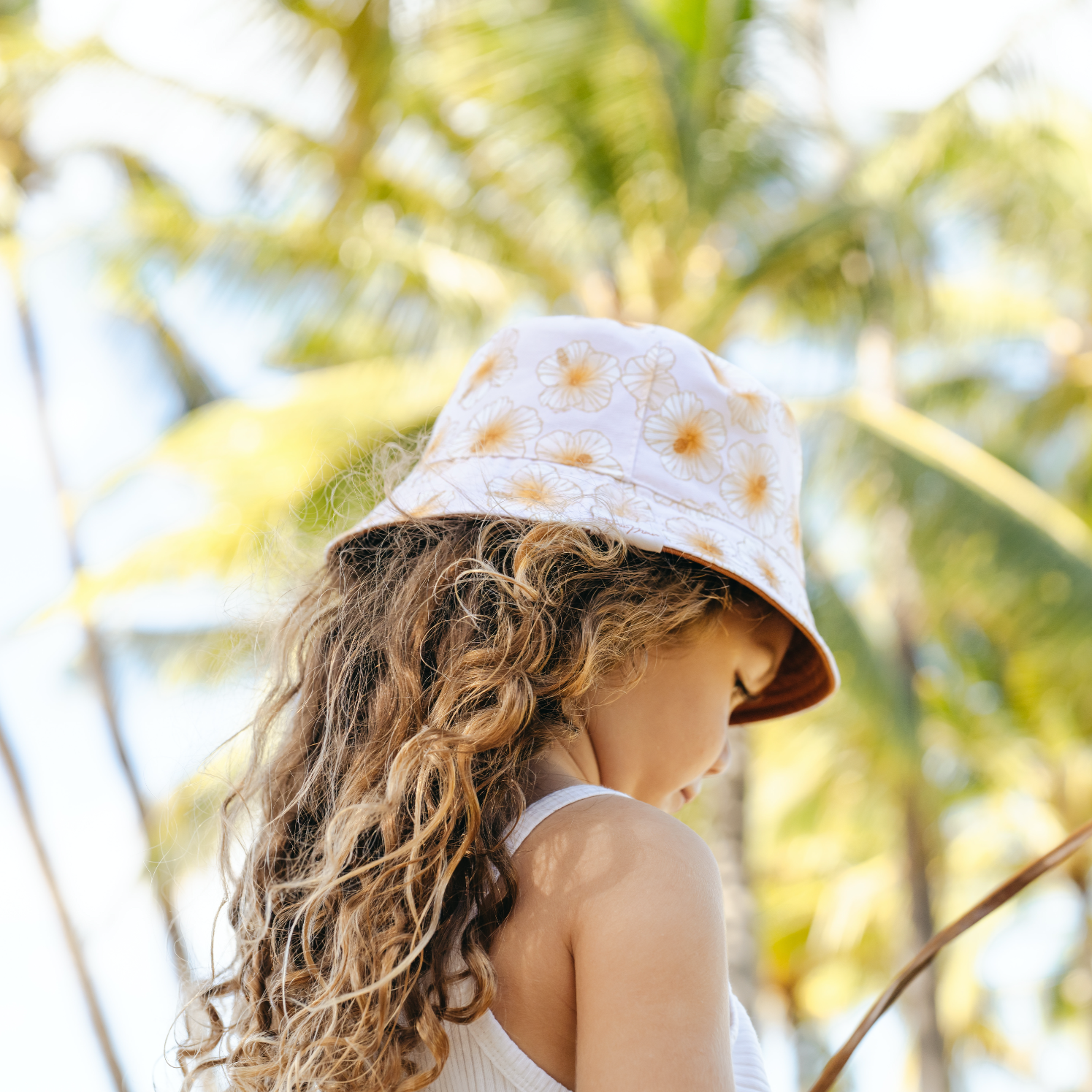 Catch A Tan Reversible Bucket Hat (Keiki) – Haku Collective