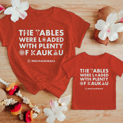 Christmas Luau Adult T-Shirt - Red