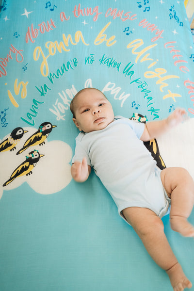 Three Little Birds Crib Sheet