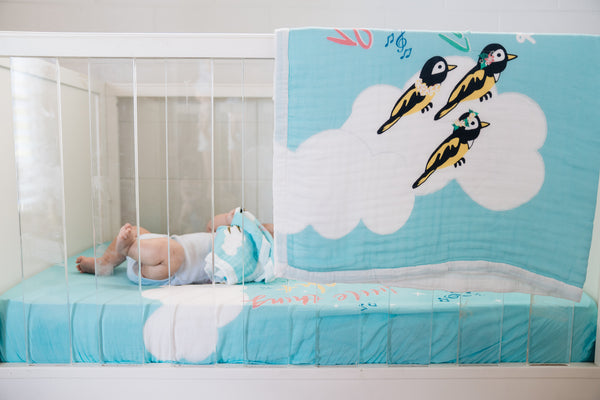 Three Little Birds Crib Sheet