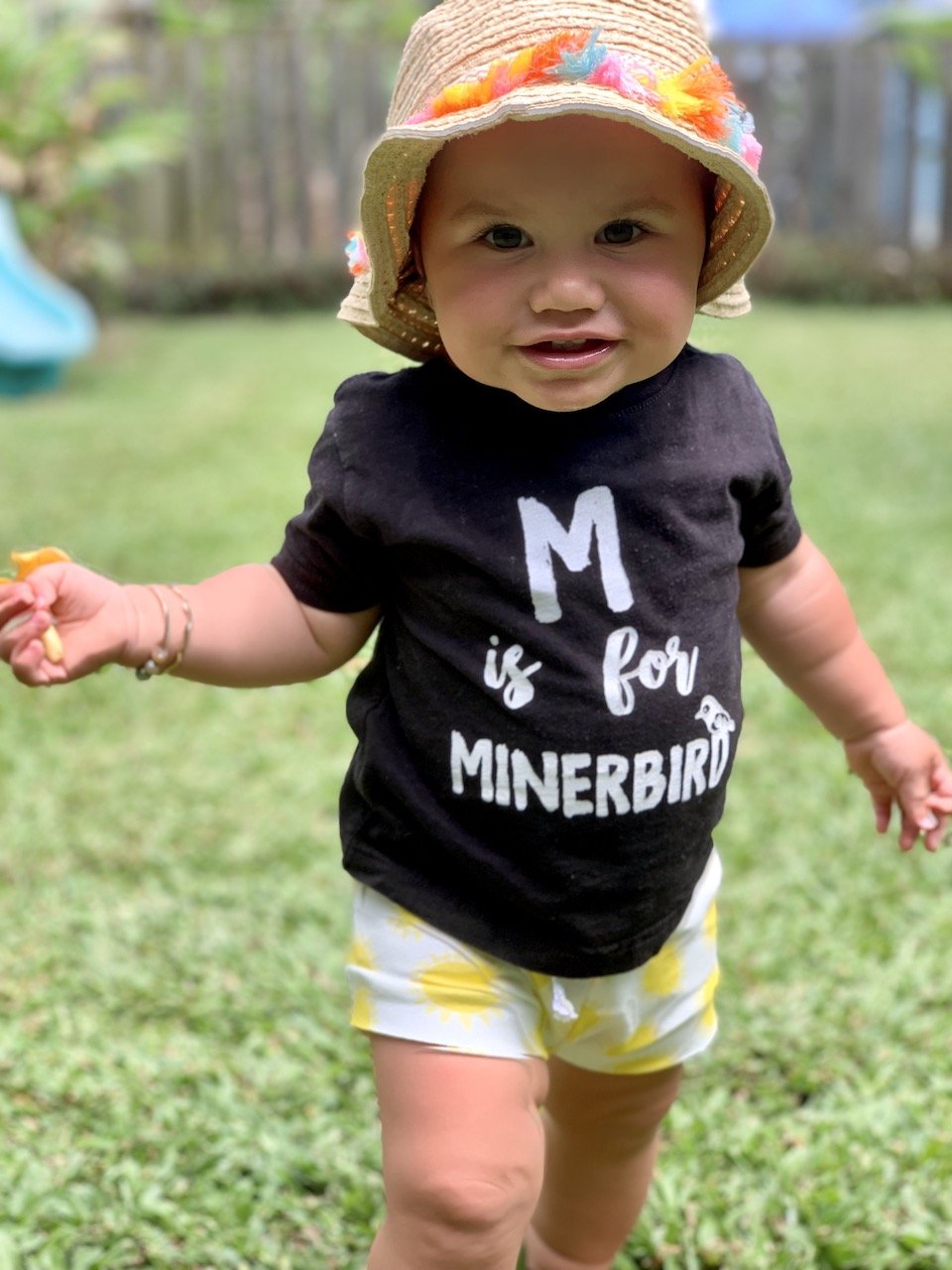 M is for Miner Bird Keiki T-Shirt