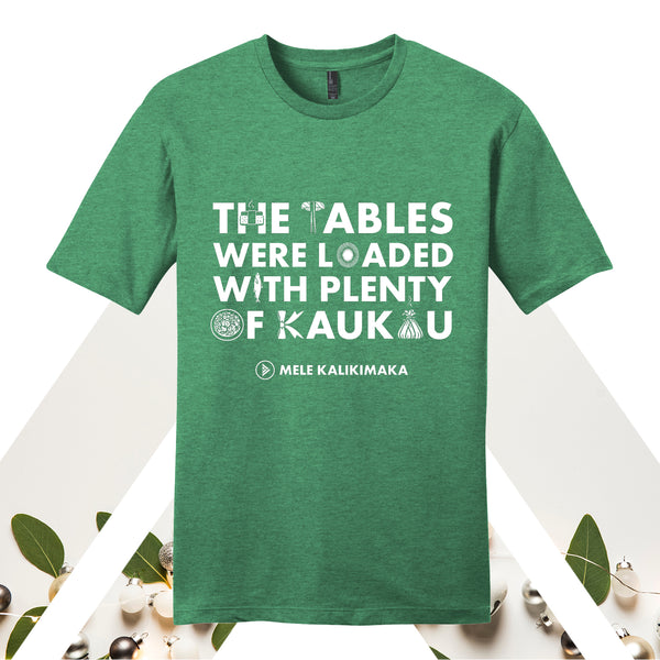 Christmas Luau Adult T-Shirt Green